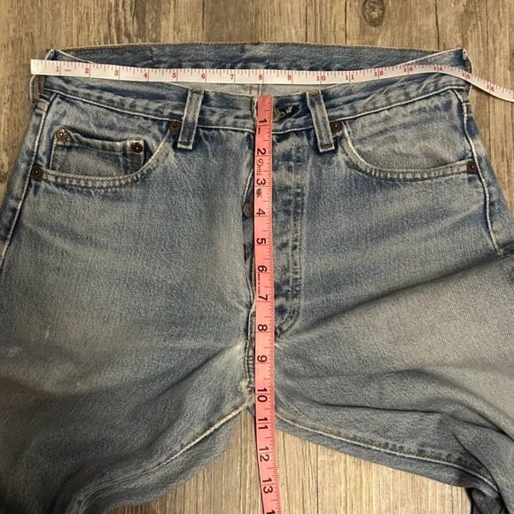 Vintage 70s Levi's 501XX Redline Selvedge Red Tab Denim Jeans Size 30X31 - Picture 8 of 9